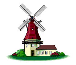 An animated windmill